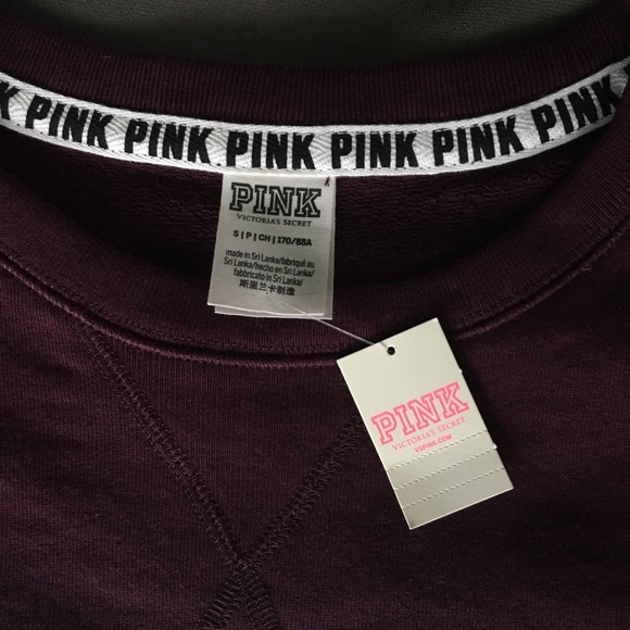 PINK crewneck sweatshirt NEW WITH TAGS!! - Picture 3 of 4
